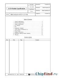 Datasheet DMC-20481NYU-LY-B manufacturer Optrex