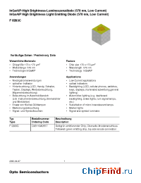Datasheet F0283C manufacturer OSRAM