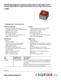Datasheet F1998A manufacturer OSRAM