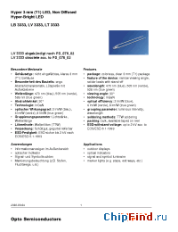 Datasheet LB3333-PR-35 manufacturer OSRAM