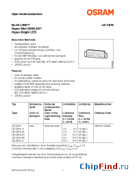 Datasheet LBC876Q62703-Q3660 manufacturer OSRAM