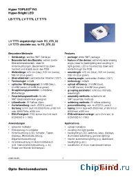 Datasheet LBT773-P1Q2-35 manufacturer OSRAM