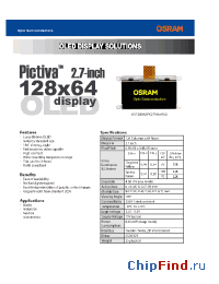 Datasheet OS128064PK27MG0B00 manufacturer OSRAM