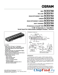 Datasheet SCE5784 manufacturer OSRAM