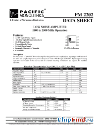 Datasheet PM2202 manufacturer Pacific Mono