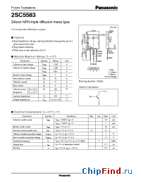 Datasheet 2SC5583 manufacturer Panasonic