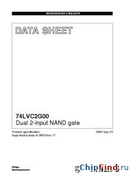 Datasheet 74LVC2G00DC manufacturer Panasonic