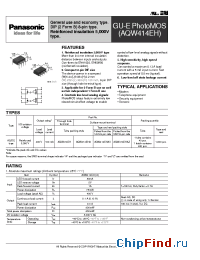 Datasheet AQW414EH manufacturer Panasonic