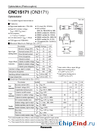 Datasheet CNC1S171ON3171 manufacturer Panasonic