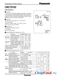 Datasheet CNC7S102 manufacturer Panasonic