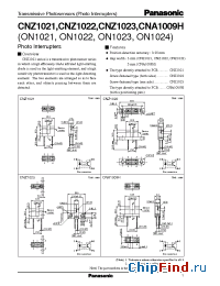 Datasheet CNZ1022ON1022 manufacturer Panasonic