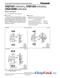 Datasheet CNZ1023 manufacturer Panasonic