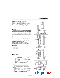 Datasheet DN6847TE manufacturer Panasonic