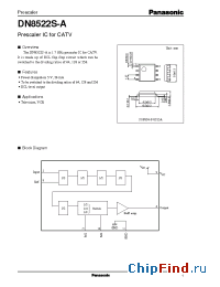 Datasheet DN8522S manufacturer Panasonic