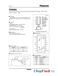 Datasheet DN8690 manufacturer Panasonic