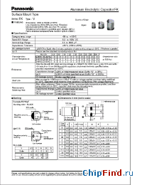 Datasheet EEEFK1C221XP manufacturer Panasonic