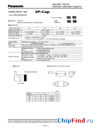 Datasheet EEFCD0E121R manufacturer Panasonic