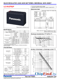 Datasheet LC-R127R2P1 manufacturer Panasonic