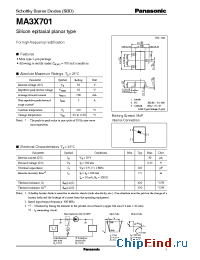 Datasheet MA10701 manufacturer Panasonic