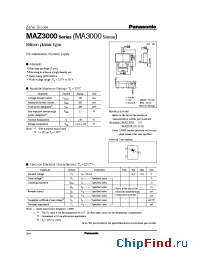 Datasheet MA3000 manufacturer Panasonic