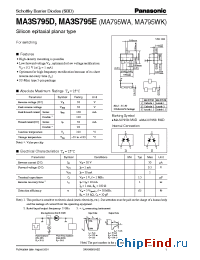 Datasheet MA3S795D manufacturer Panasonic