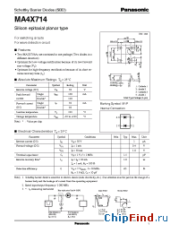 Datasheet MA4X714 manufacturer Panasonic