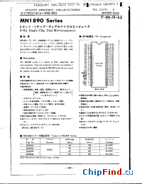 Datasheet MN18942 manufacturer Panasonic