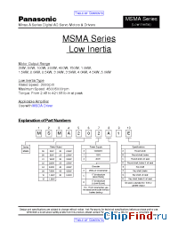 Datasheet MSMA342 manufacturer Panasonic