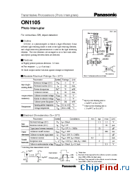 Datasheet ON1105 manufacturer Panasonic