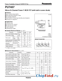 Datasheet PU7457 manufacturer Panasonic