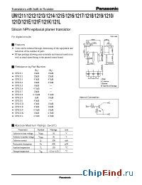 Datasheet UN1210 manufacturer Panasonic