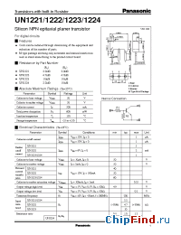 Datasheet UN1222 manufacturer Panasonic