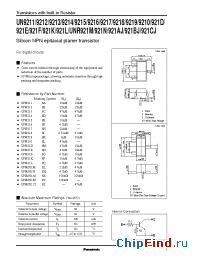 Datasheet UN921E manufacturer Panasonic