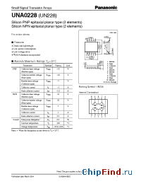 Datasheet UNA0228 manufacturer Panasonic