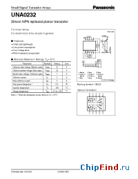 Datasheet UNA0232 manufacturer Panasonic