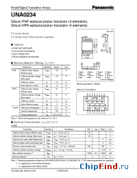 Datasheet UNA0234 manufacturer Panasonic