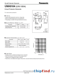 Datasheet UNH0104 manufacturer Panasonic
