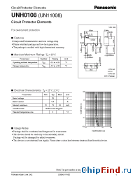 Datasheet UNH0108 manufacturer Panasonic