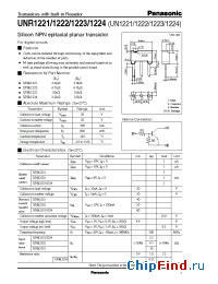 Datasheet UNR1221 manufacturer Panasonic