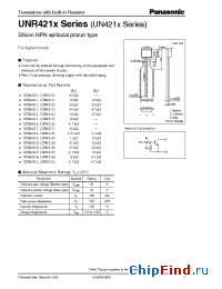 Datasheet UNR421F manufacturer Panasonic