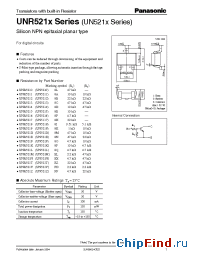 Datasheet UNR5211 manufacturer Panasonic