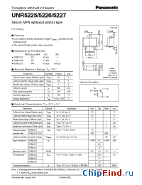 Datasheet UNR5225 manufacturer Panasonic