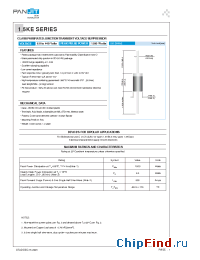 Datasheet 1.5KE10 manufacturer Pan Jit