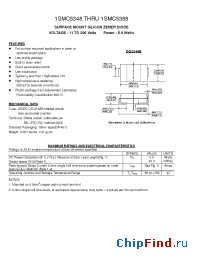 Datasheet 1SMC5351 manufacturer Pan Jit