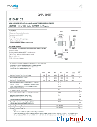 Datasheet B2S manufacturer Pan Jit