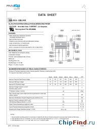 Datasheet GBJ4K manufacturer Pan Jit