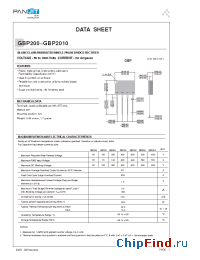 Datasheet GBP204 manufacturer Pan Jit
