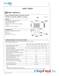 Datasheet GBP300 manufacturer Pan Jit