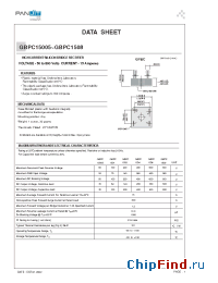 Datasheet GBPC1501 manufacturer Pan Jit