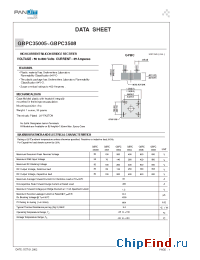 Datasheet GBPC3504 manufacturer Pan Jit
